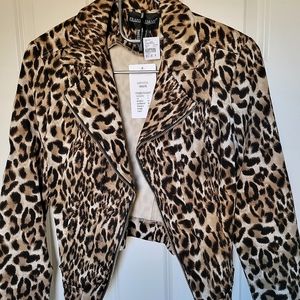 Frank Lyman Designs Leopard Print Jacket Outerwear